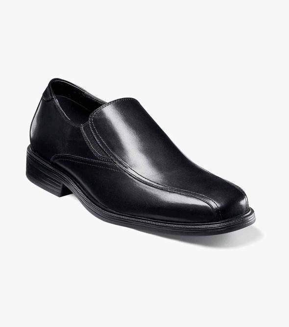 Men’s Dress Shoes Black Bike Toe Slip On Florsheim Midtown