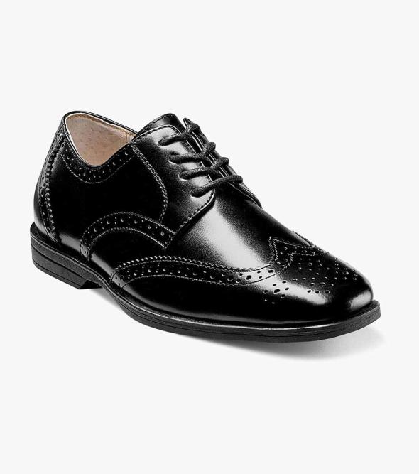 Shoes For Kids Black Plain Toe Oxford Florsheim Kearny Jr. Shoes For Kids Black Plain Toe Oxford Florsheim Kearny Jr.
