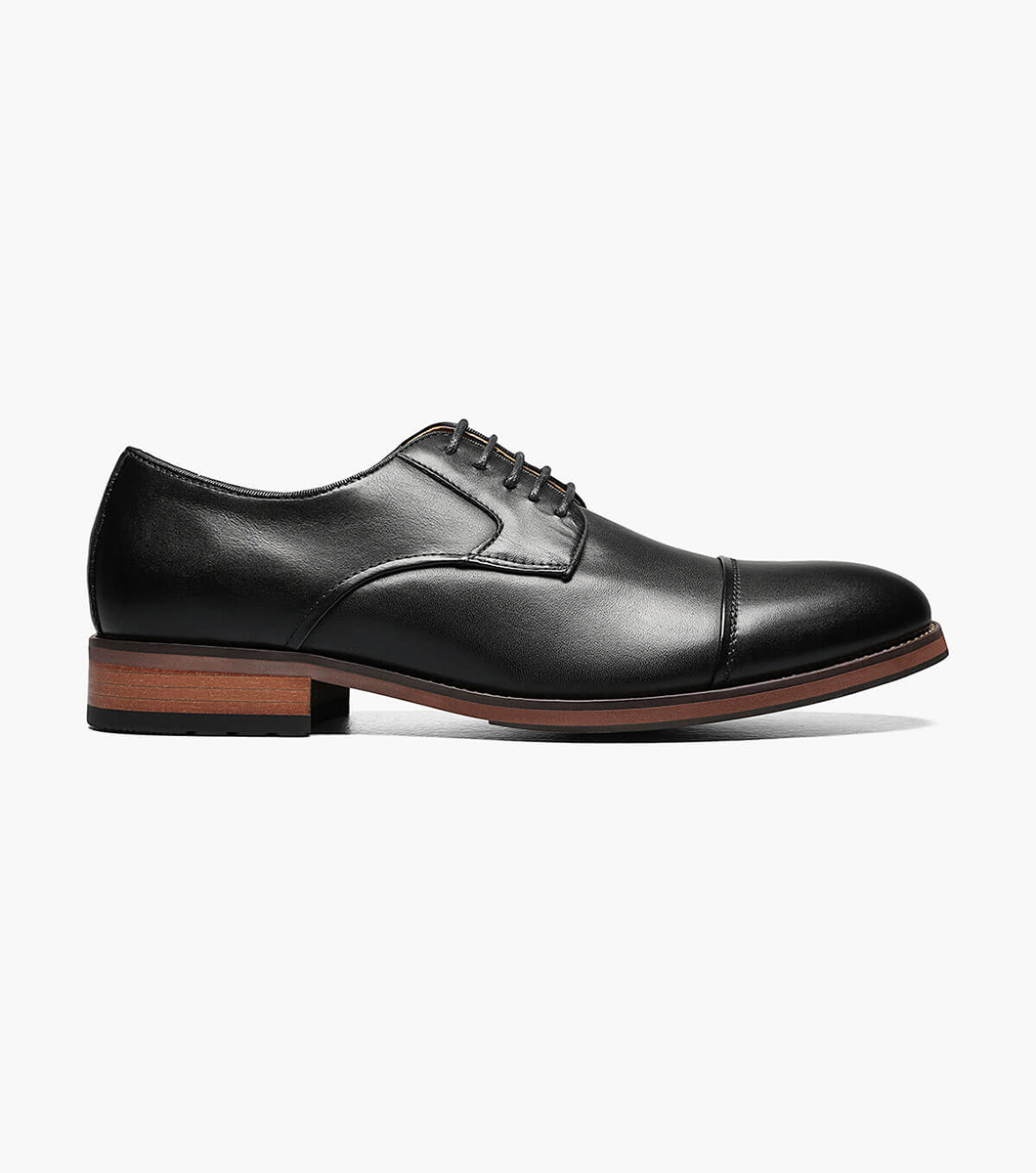 Clearance Men’s Shoes Black Cap Toe Oxford Florsheim Blaze