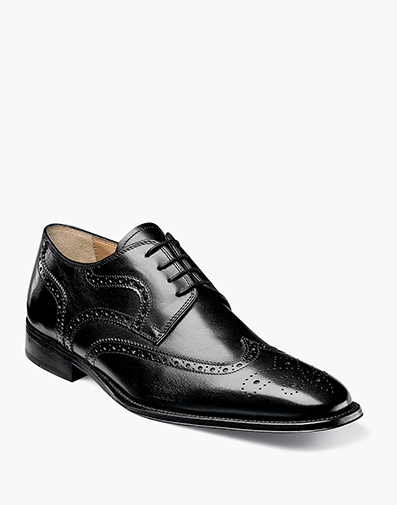 Classico Wingtip Oxford in Black for $195.00 dollars.