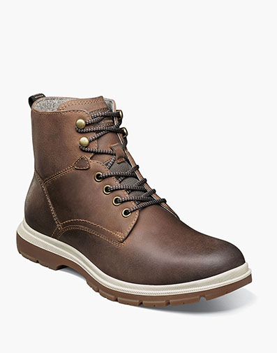 Lookout Plain Toe Lace Up Boot in Brown CH for $200.00 dollars.