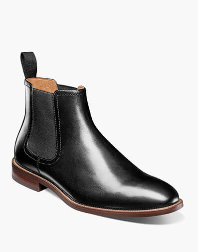 Rucci Plain Toe Gore Boot in Black for $200.00 dollars.