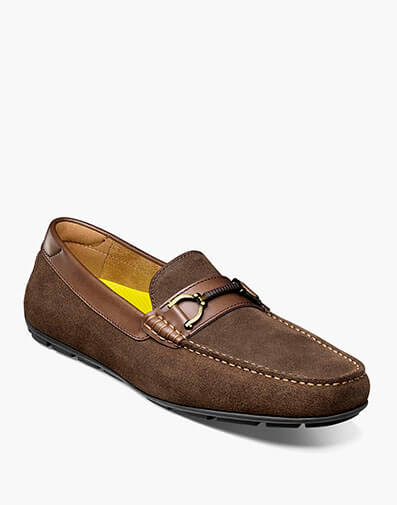 Motor Moc Toe Bit Driver in Brown Suede for $160.00 dollars.