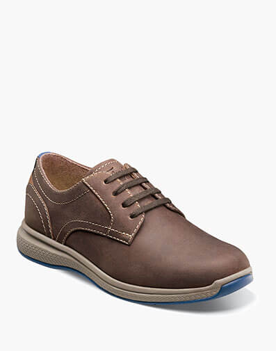 Great Lakes Jr. Plain Toe Oxford in Brown CH for $95.00 dollars.