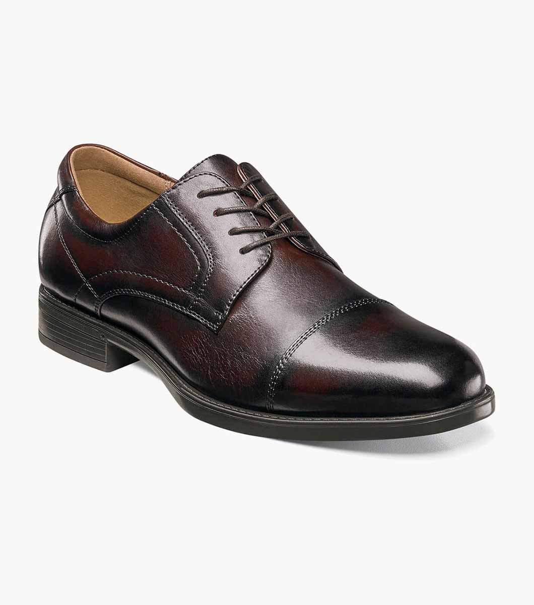 Men's Dress/Casual Chaussures en cuir Corrente 4581 Cap Toe Oxford noir 