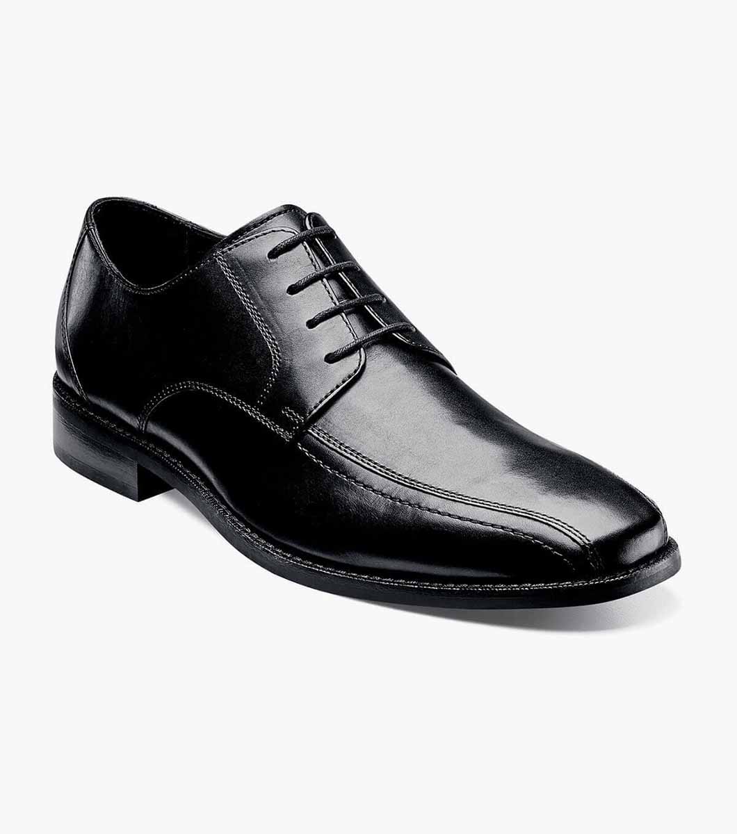 Men’s Dress Shoes Black Bike Toe Oxford Florsheim Castellano