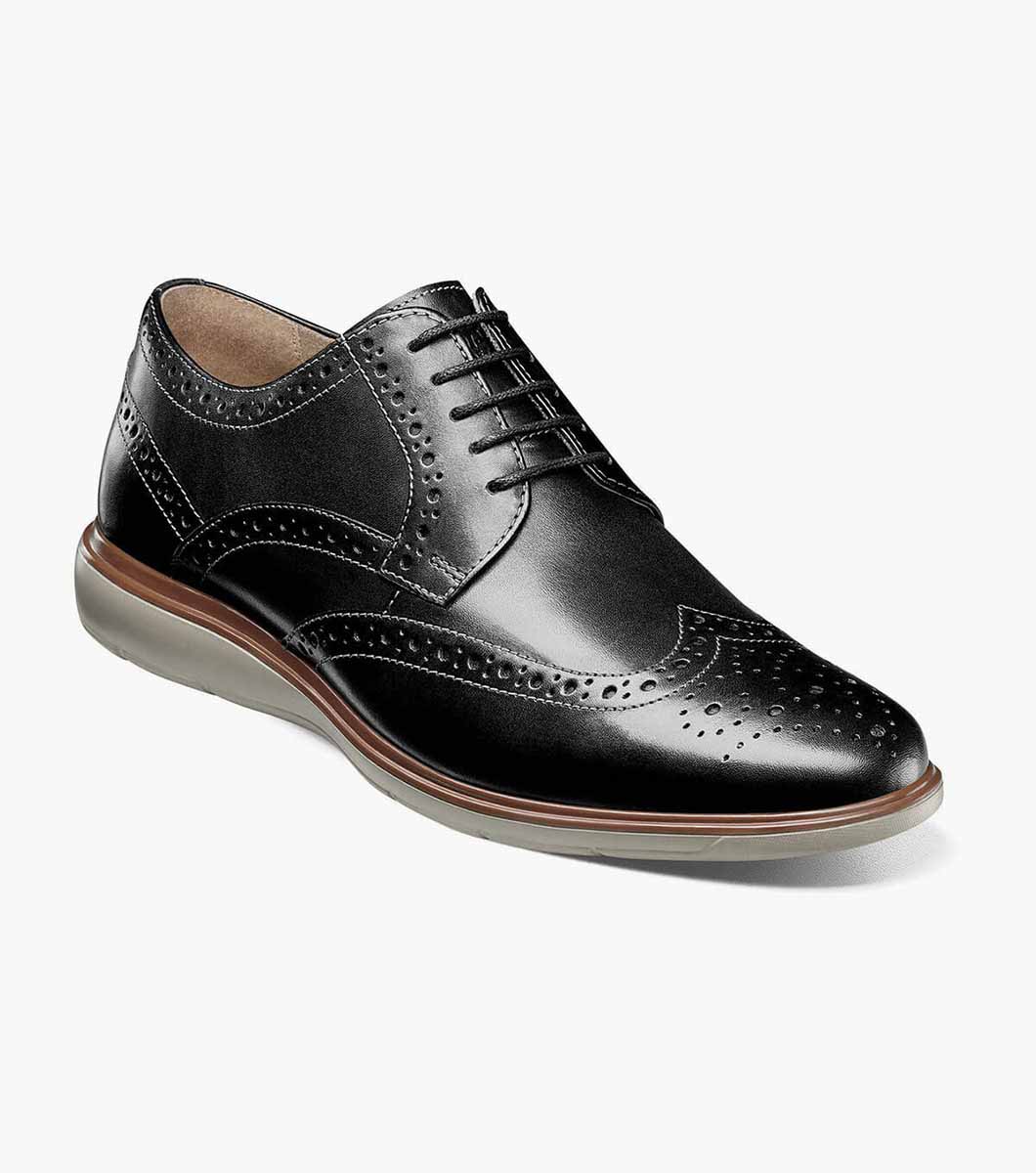 mens black wingtip dress shoes