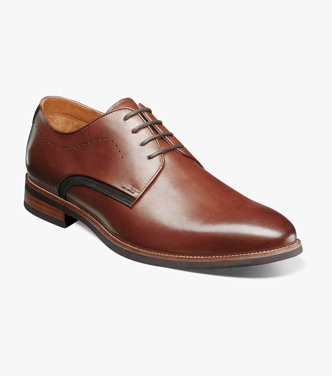 Men’s Dress Shoes | Cognac Plain Toe Oxford | Florsheim Uptown