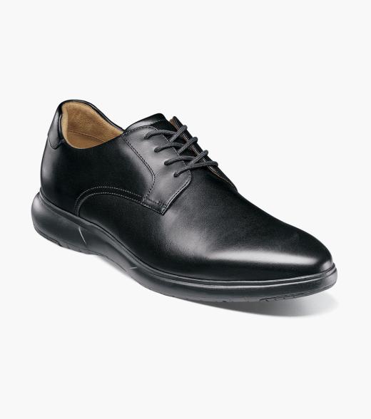 Florsheim Shoes Dash Plain Toe Oxford Black Size 9.5