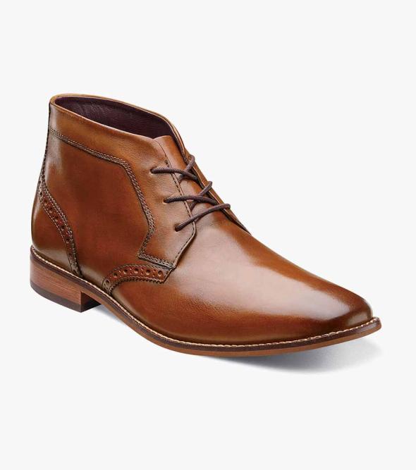 Men’s Dress Shoes | Cognac Plain Toe Chukka Boot | Florsheim Truman