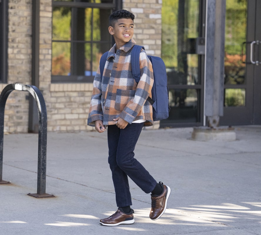Shop Florsheim Kids featuring the Satellite Jr. in cognac leather.