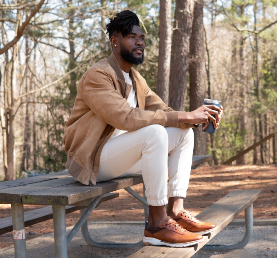 Click to shop our Father's Day picks. Image features the Frenzi in cognac.