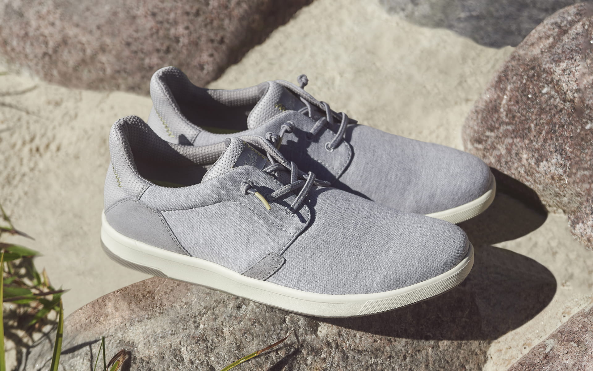 Click to shop the Florsheim Crossover slip on sneaker. Image features the style in grey.