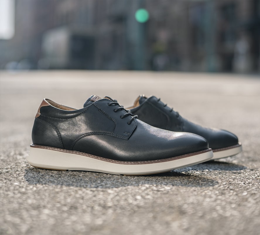 Shop Florsheim top sellers featuring the Launch plain toe oxford in black.