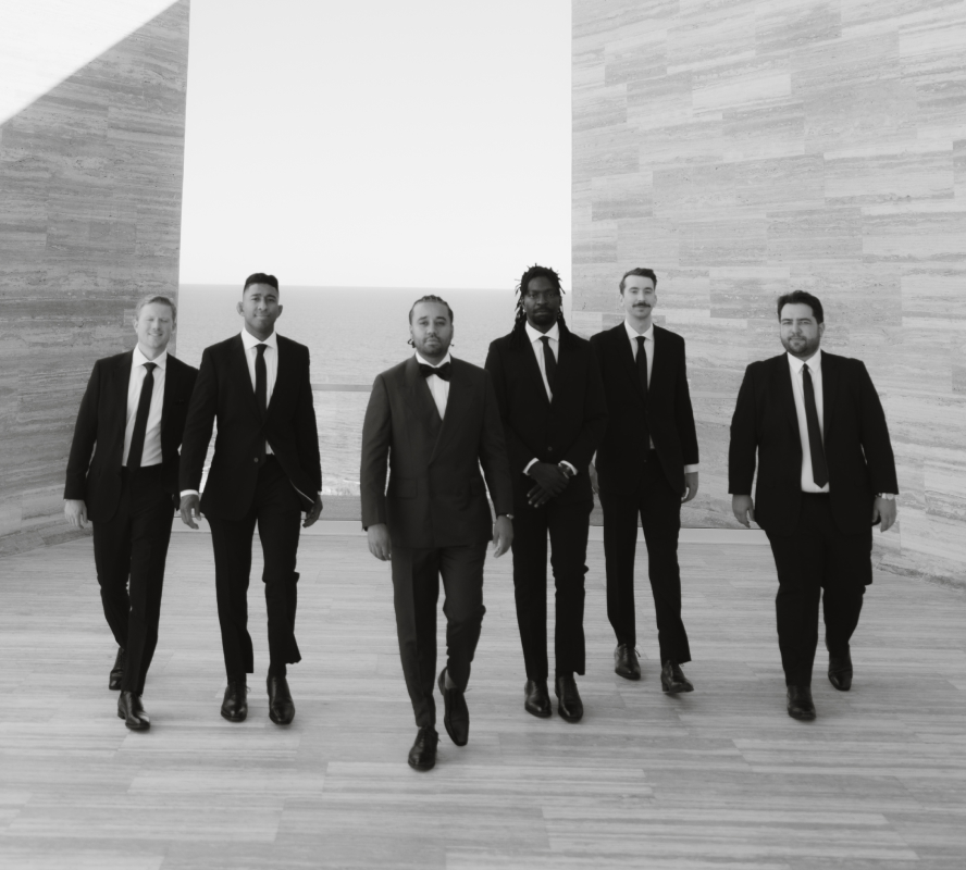 Shop our wedding picks featuring a group of guys in suits and Florsheim dress shoes.