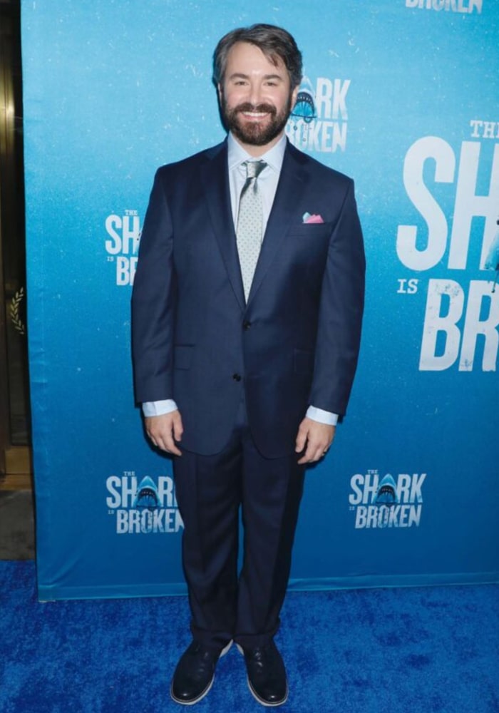 August 2023: Alex Brightman wore Florsheim shoes at The Shark is Broken's premiere on Broadway. 