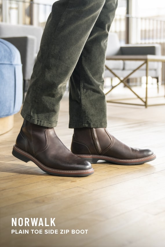 Wedding Picks Image features the Norwalk side zip boot in brown.