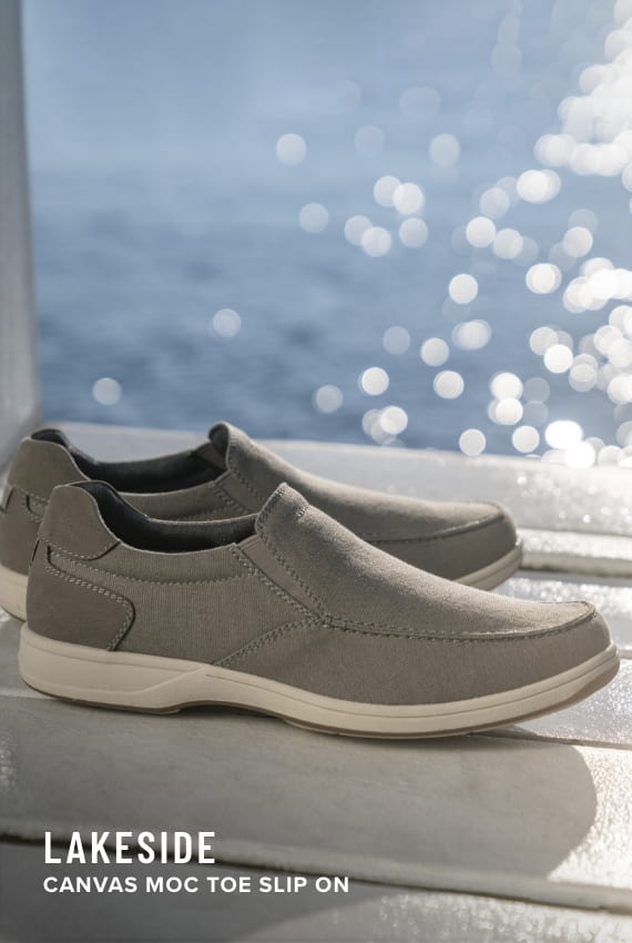 Men's Casual Shoes category. Image features the Lakeside in grey.
