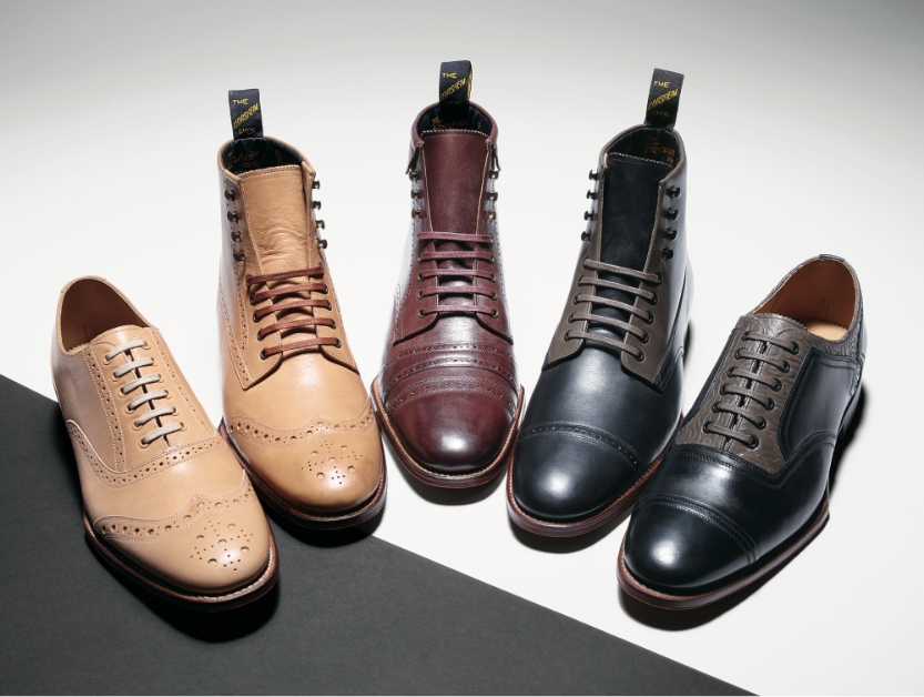 The image is a variety of shoes from the Florsheim 125th Anniversary Collection which debuted in 2017.
