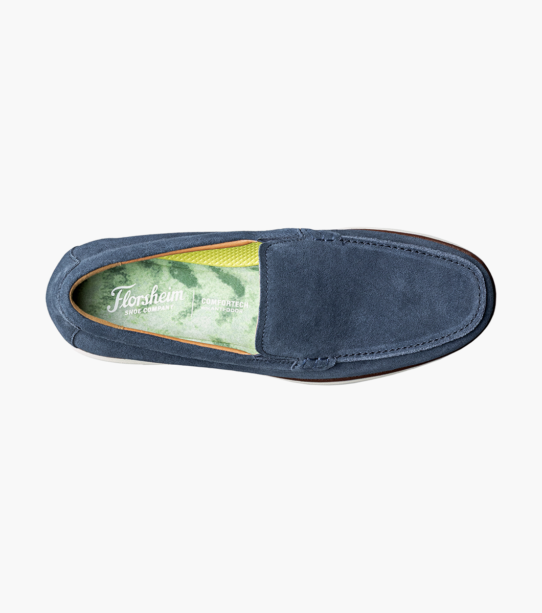 Tropics in navy suede Rotate View