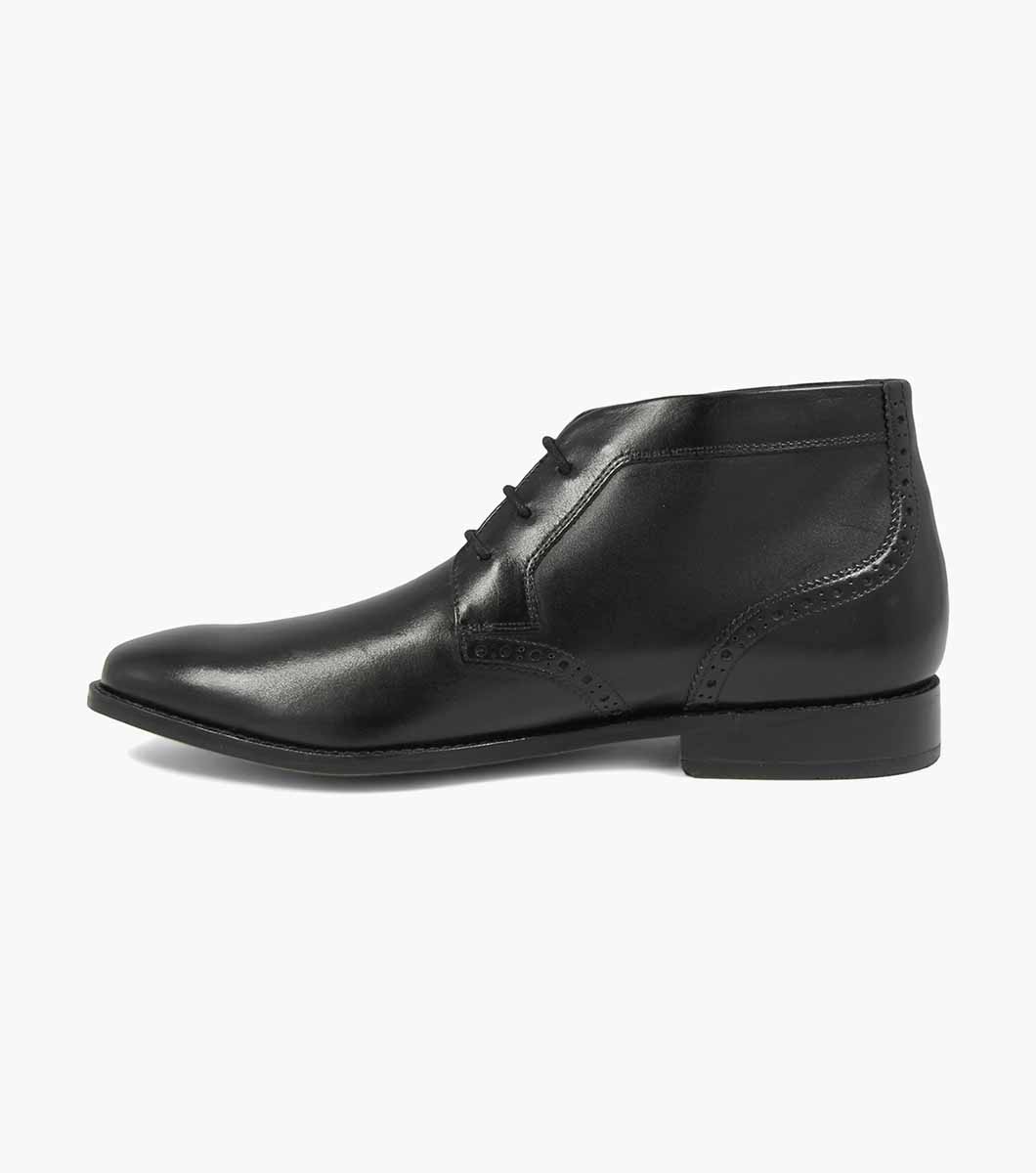 Men’s Dress Shoes | Black Plain Toe Chukka Boot | Florsheim Castellano