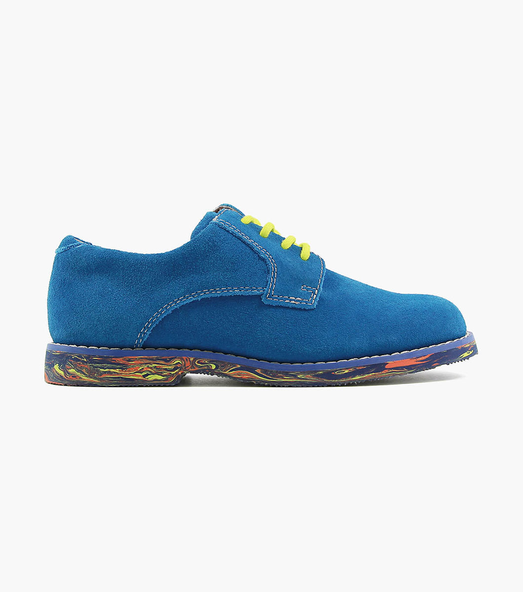 Shoes For Kids Electric Blue Plain Toe Oxford Shoes For Kids Electric Blue Plain Toe Oxford
