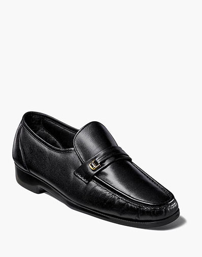 Milano Moc Toe Bit Loafer Black