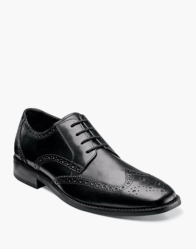 Montinaro Wingtip Oxford in Black for $150.00 dollars.