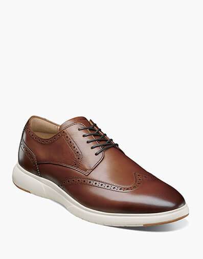 Dash Wingtip Oxford in Cognac Multi for $150.00 dollars.