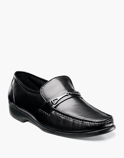Rovito Moc Toe Bit Loafer in Black for $165.00 dollars.