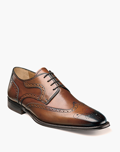 Classico Wingtip Oxford in Cognac for $195.00 dollars.