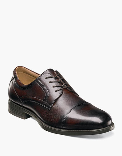 Midtown Cap Toe Oxford in Brown for $175.00 dollars.