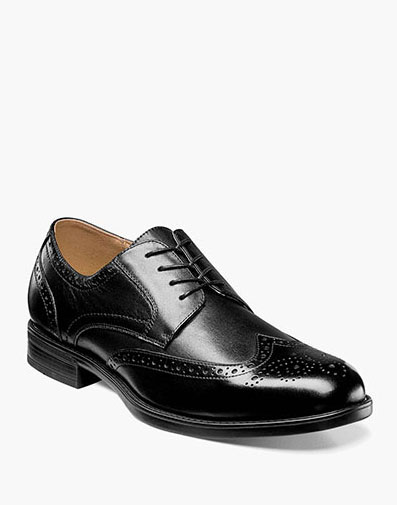 Midtown Wingtip Oxford in Black for $175.00 dollars.