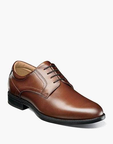 Midtown Waterproof Plain Toe Oxford in Cognac for $160.00 dollars.