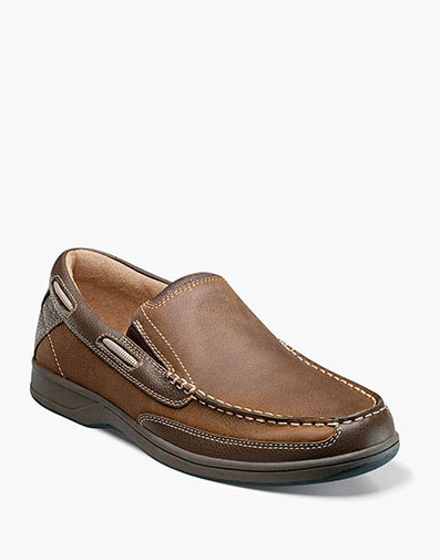 Lakeside Moc Toe Slip On in Stone for $160.00 dollars.