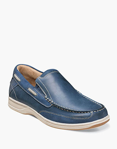 Lakeside Moc Toe Slip On Indigo