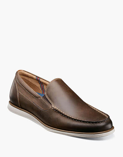 Atlantic Moc Toe Venetian Slip On in Brown CH for $155.00 dollars.