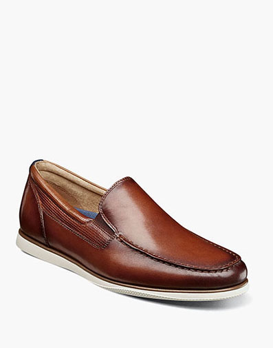 Atlantic Moc Toe Venetian Slip On in Cognac for $155.00 dollars.