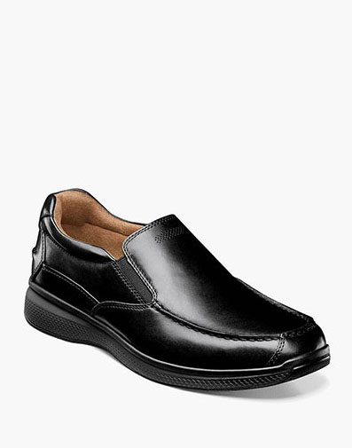 Great Lakes Moc Toe Slip On in Black for $145.00 dollars.