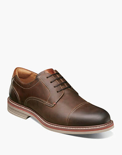 Norwalk Cap Toe Oxford in Brown CH for $180.00 dollars.