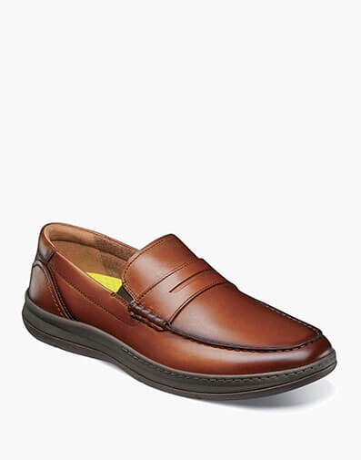 Central Moc Toe Penny Loafer in Cognac for $109.99 dollars.