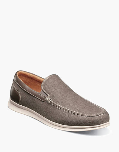 Montigo Canvas Moc Toe Venetian Loafer in Gray for $104.99 dollars.