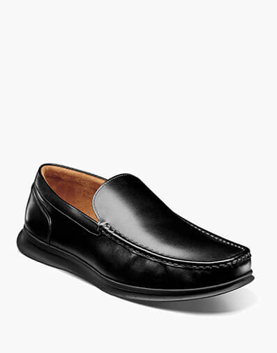 Montigo Moc Toe Venetian Loafer in Black for $112.99 dollars.