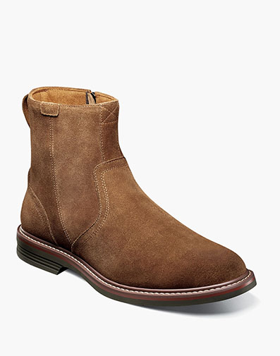 Norwalk Plain Toe Side Zip Boot in Mocha for $200.00 dollars.