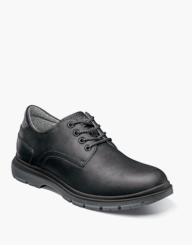 Lookout Plain Toe Oxford in Black Waxy for $170.00 dollars.