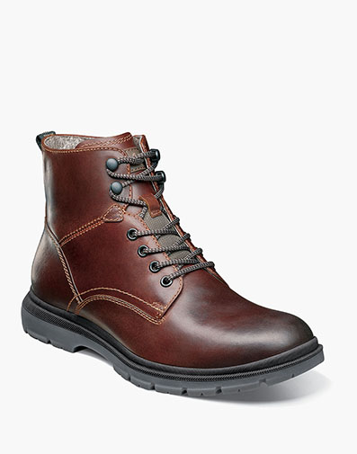 Lookout Plain Toe Lace Up Boot in Brown for $200.00 dollars.