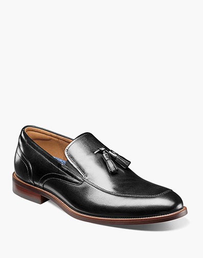 Rucci Moc Toe Tassel Loafer in Black for $180.00 dollars.