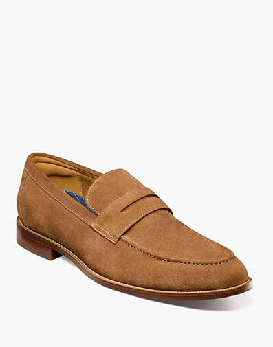 Rucci Moc Toe Penny Loafer in Mocha for $180.00 dollars.