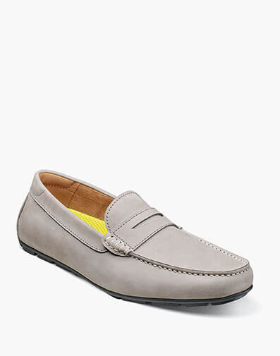 Motor Smooth Moc Toe Penny Driver in Gray for $150.00 dollars.