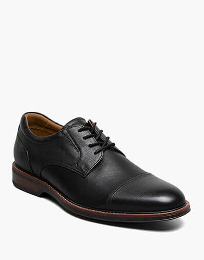Traveler Cap Toe Oxford in Black for $175.00 dollars.